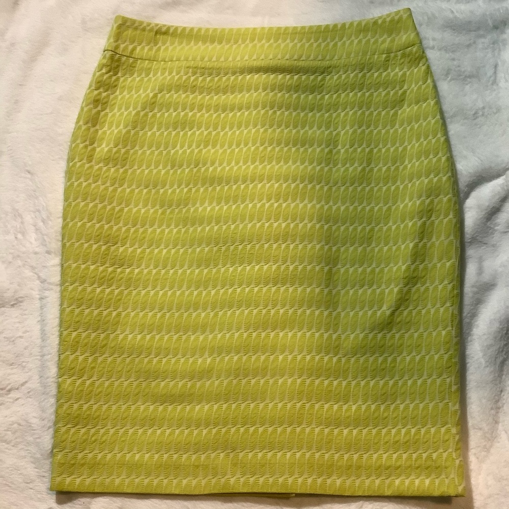 Ann Taylor Green Pencil Skirt Size 4